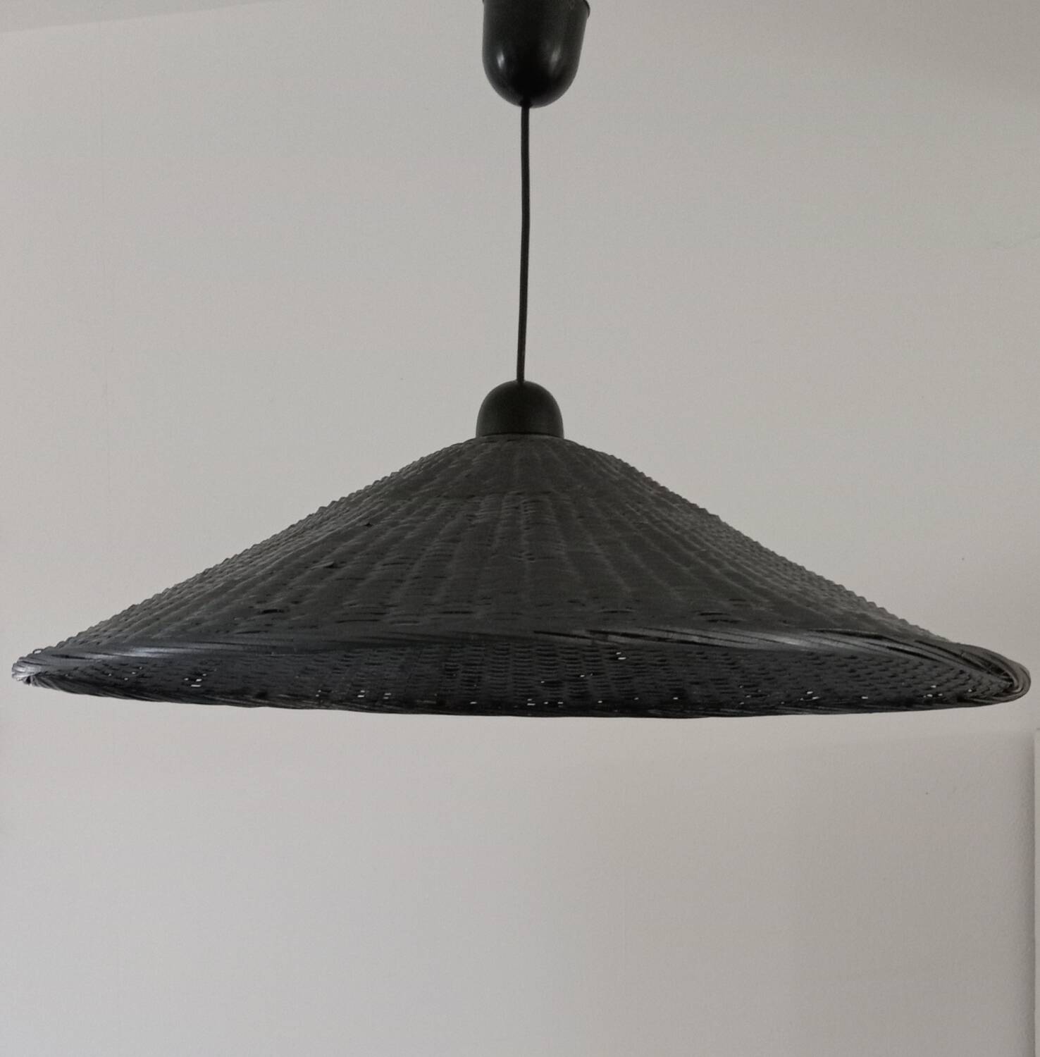 Wicker pendant light