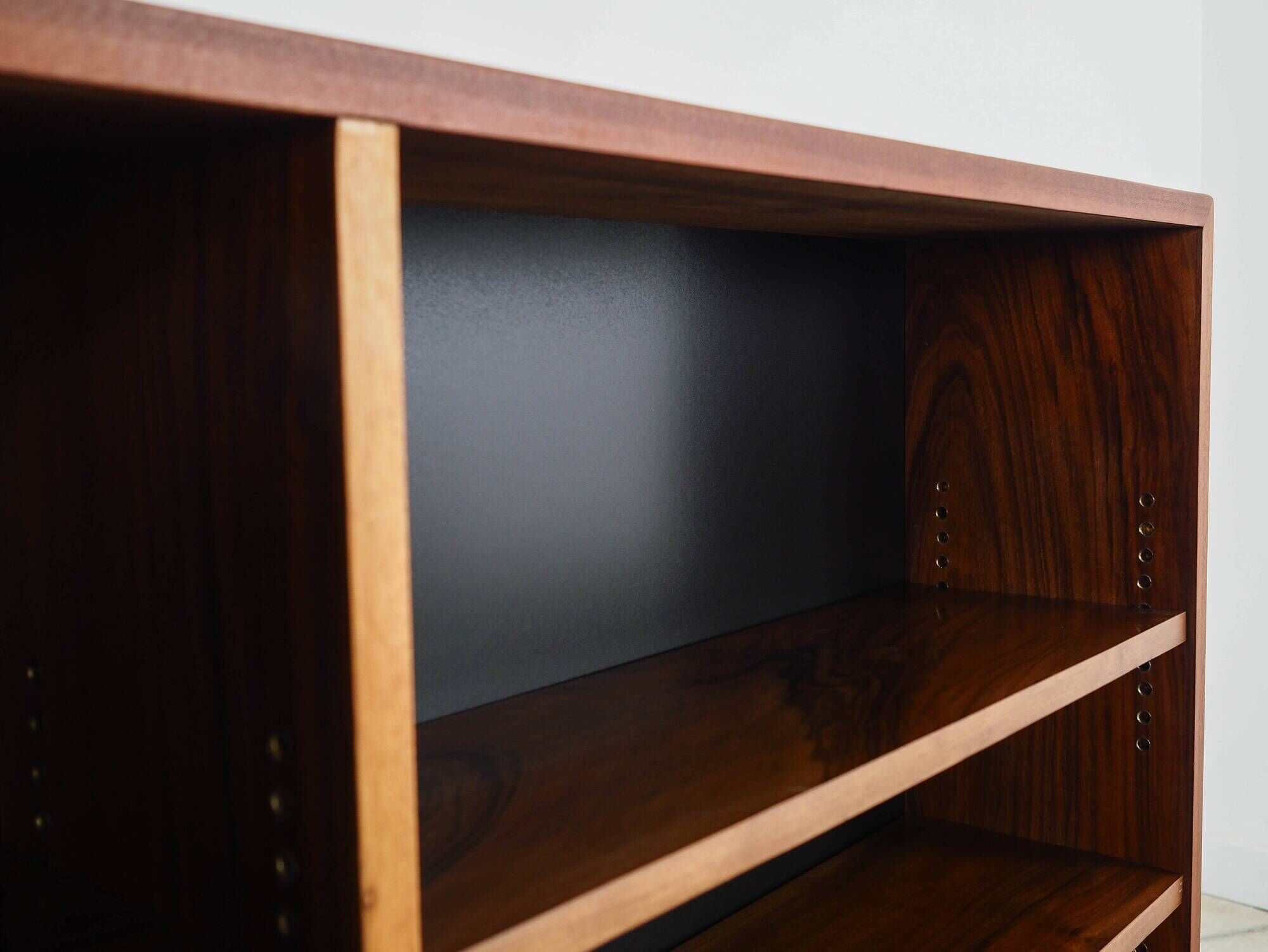 Walnut bookcase, Danish design, 1970s, production: Denmark