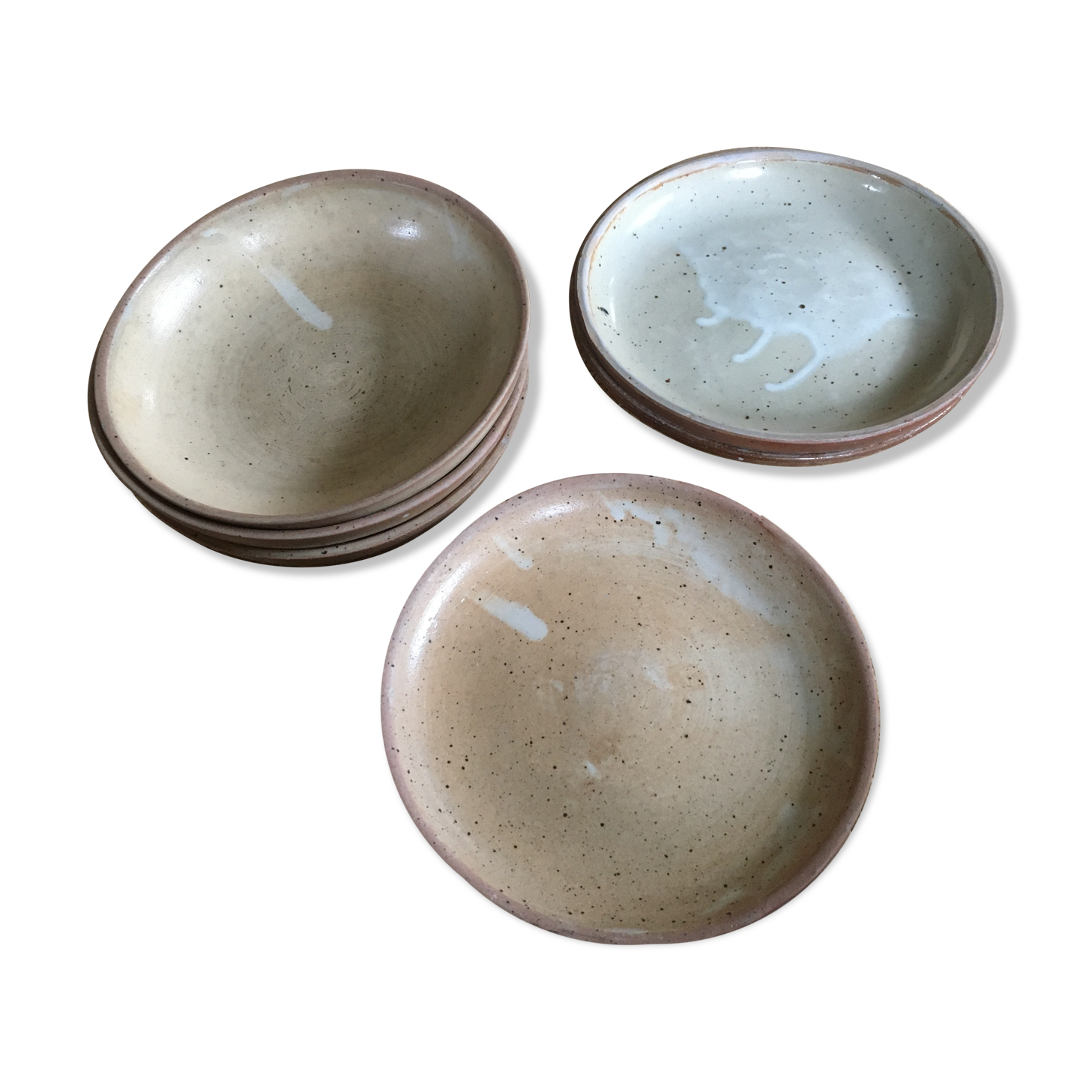 Lot of 8 sandstone plates