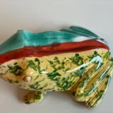Frog in artisanal pottery, Morocco