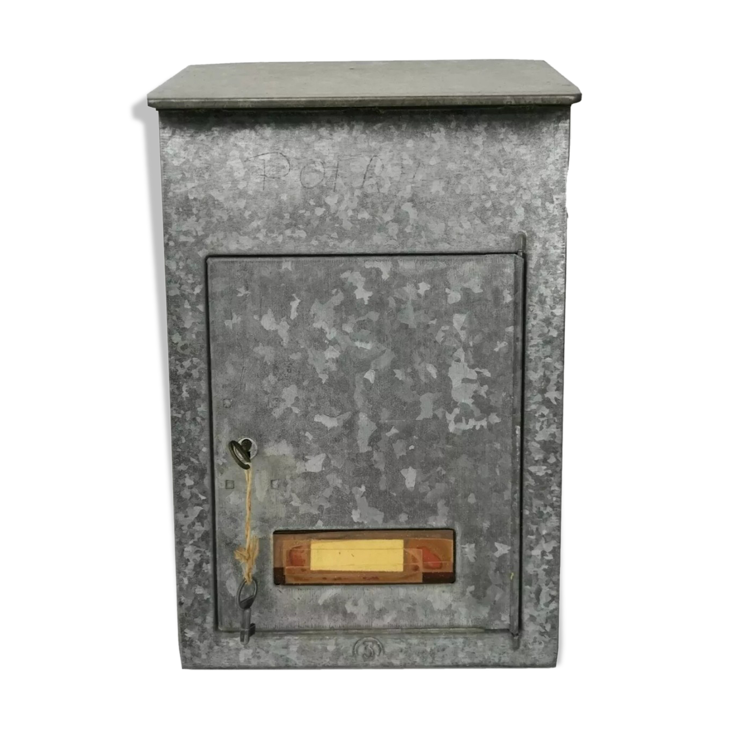 Old zinc mailbox