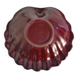 Art Deco Merlot Red Ceramic Vide-Poche by Gabriel Keramik, Sweden 1960s