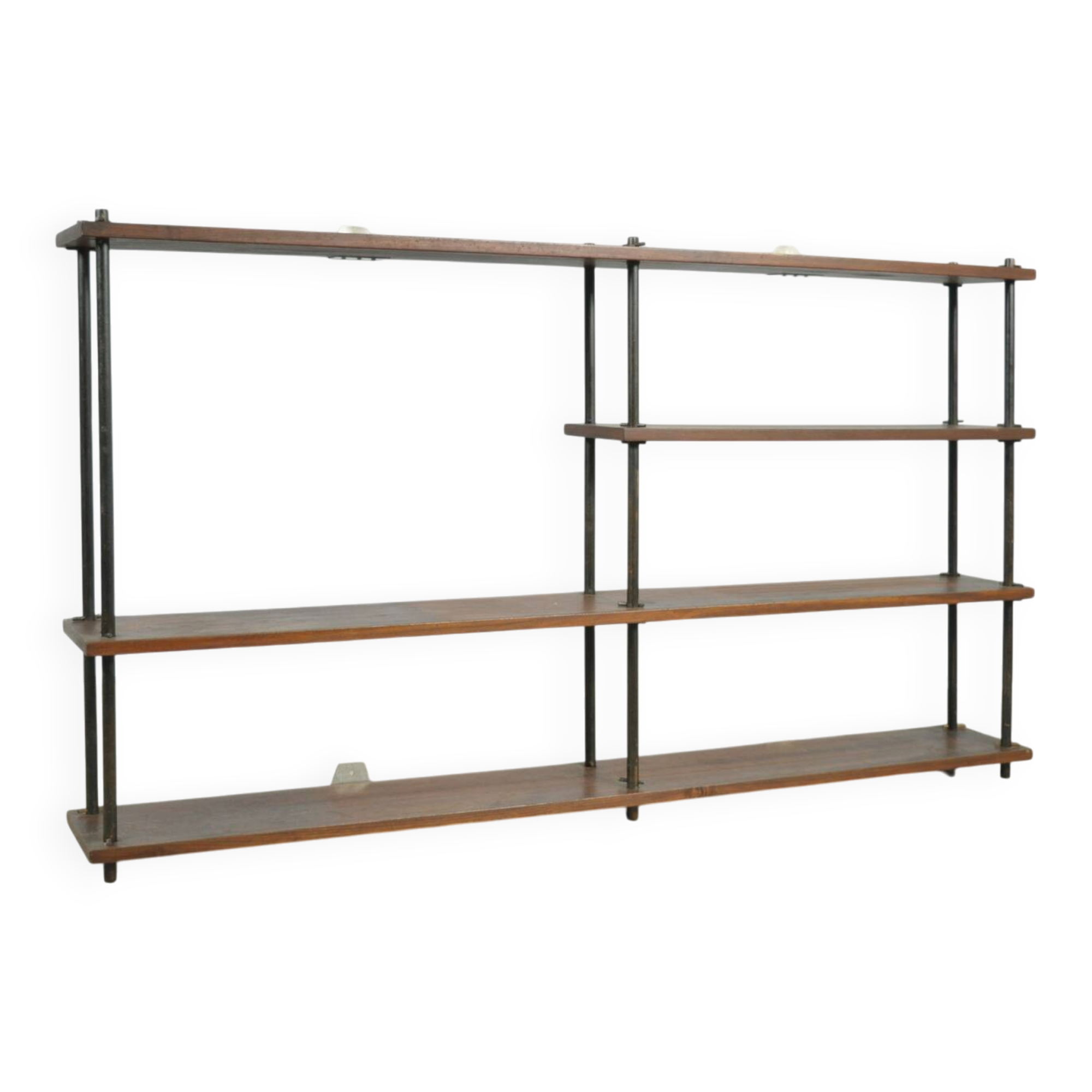 Étagère murale en bois vintage, Pays-Bas 1970