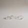 Pair of glass salt and pepper shakers