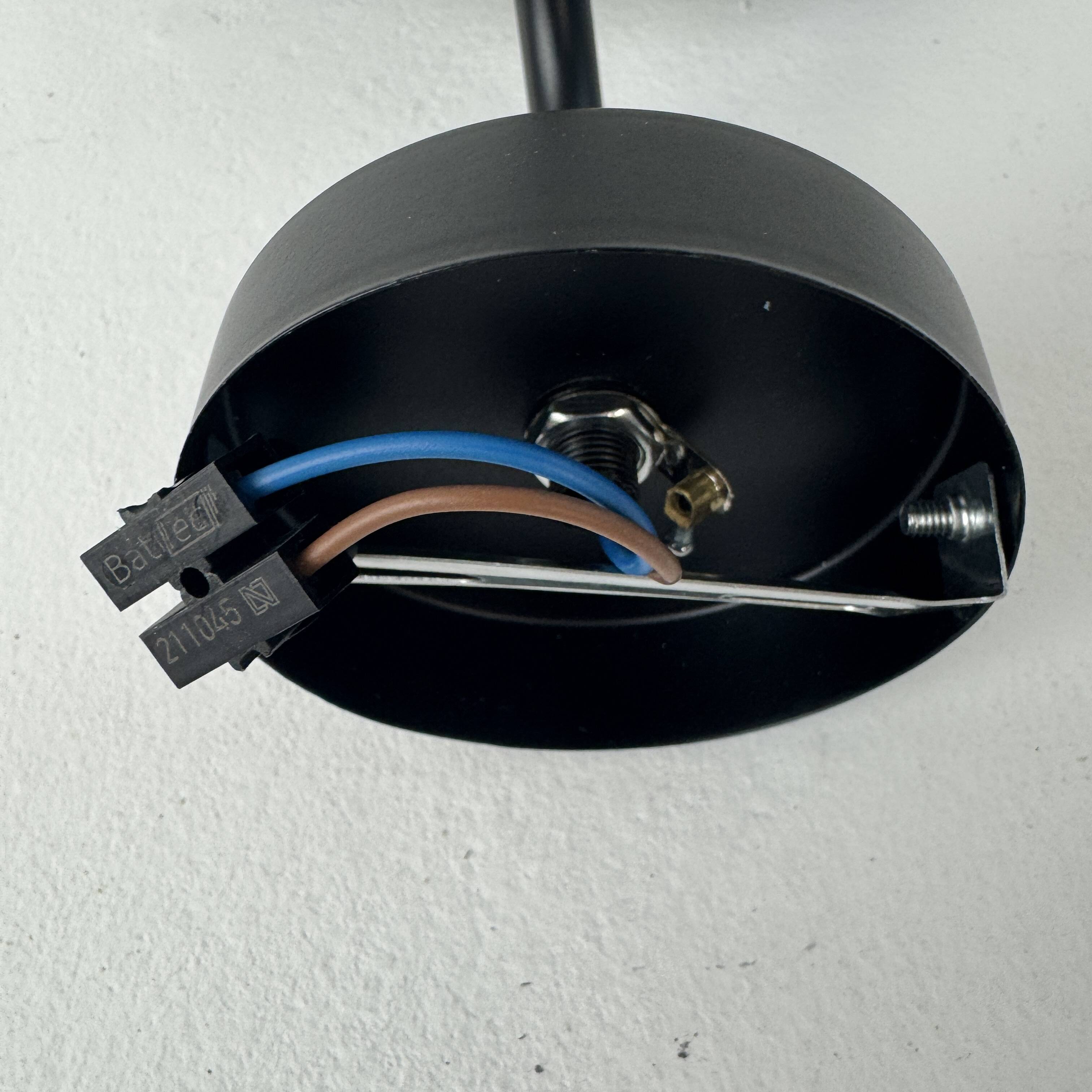 Pair of antique swan neck workshop wall lights