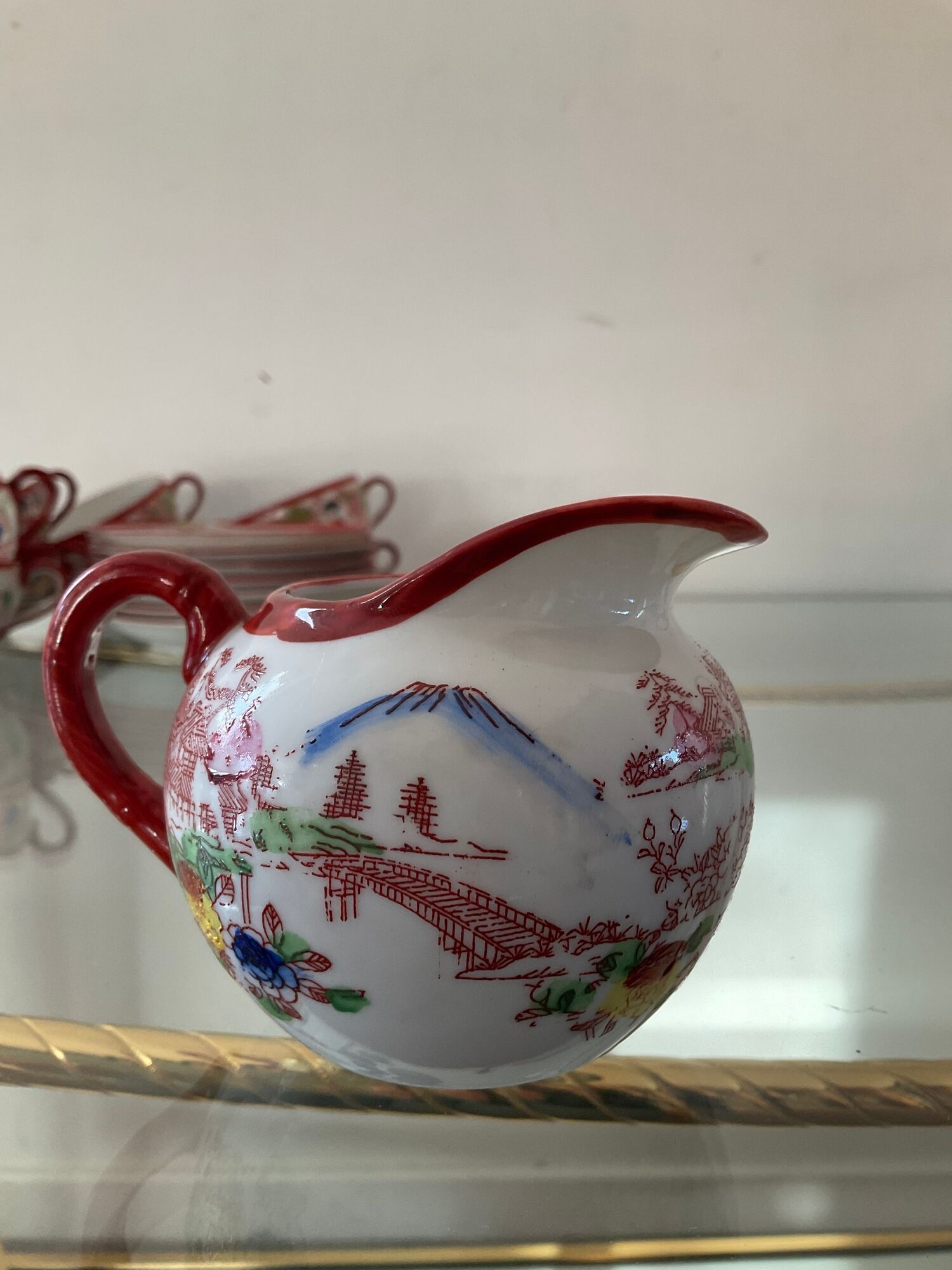 Old Japanese fine porcelain tea set