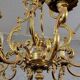 Large Louis XV style chandelier in gilded bronze circa 1950