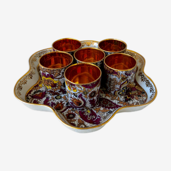 Limoges Royal de Luxe porcelain liquor service