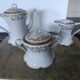Limoges porcelain service – Lewis Straus & Sons – gold floral decoration