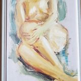 Oil on hardboard “The Chaste Nude” by Woulfart