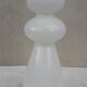 White glass vase