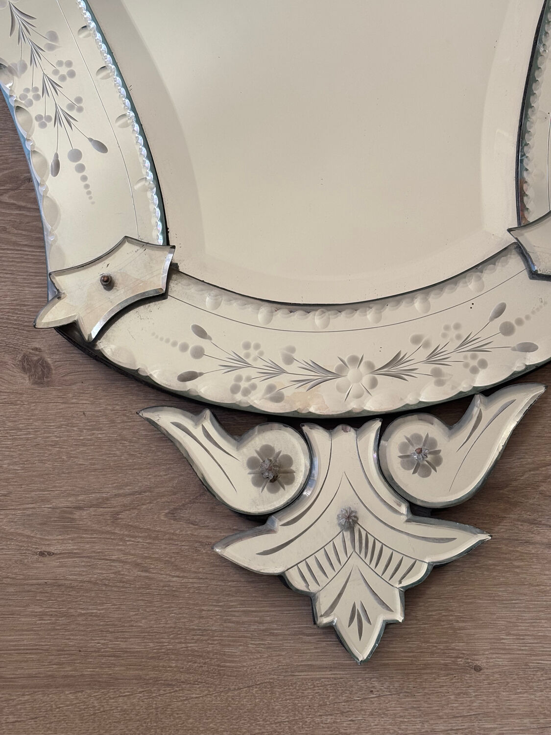 Venetian mirror, Murano glass 1950