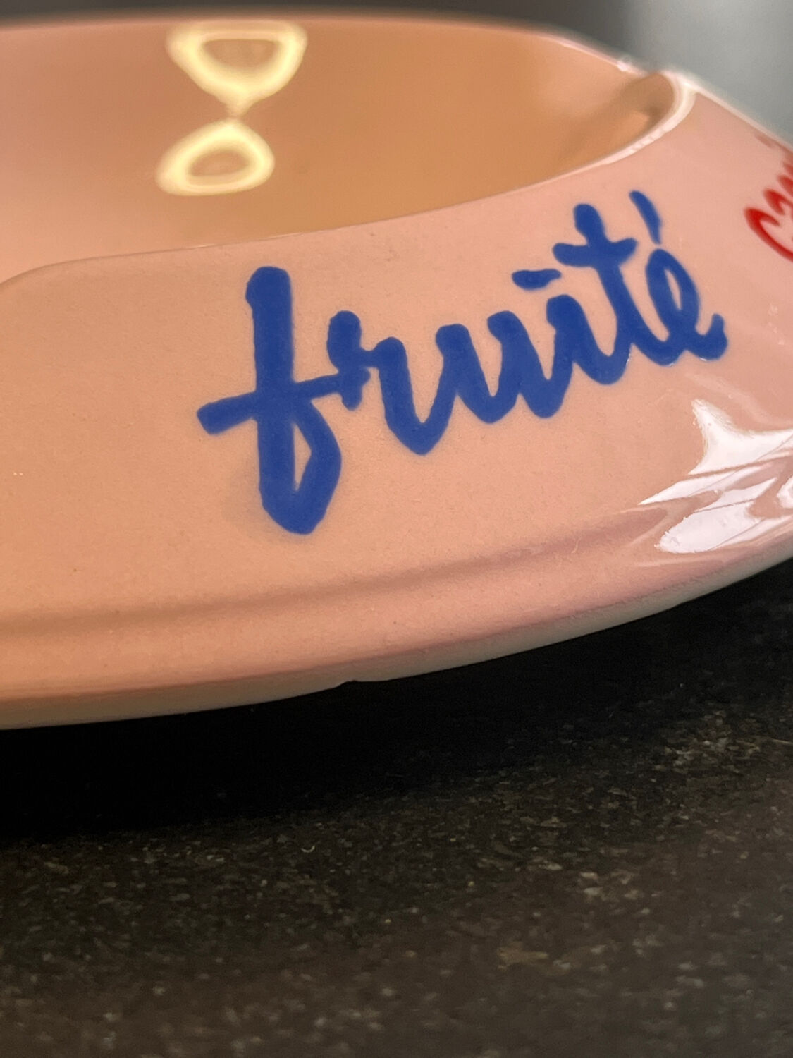 Ashtray Fruity porcelain