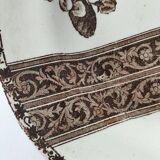 Antique plate with brown floral decoration, Grand dépôt E. Bourgeois
