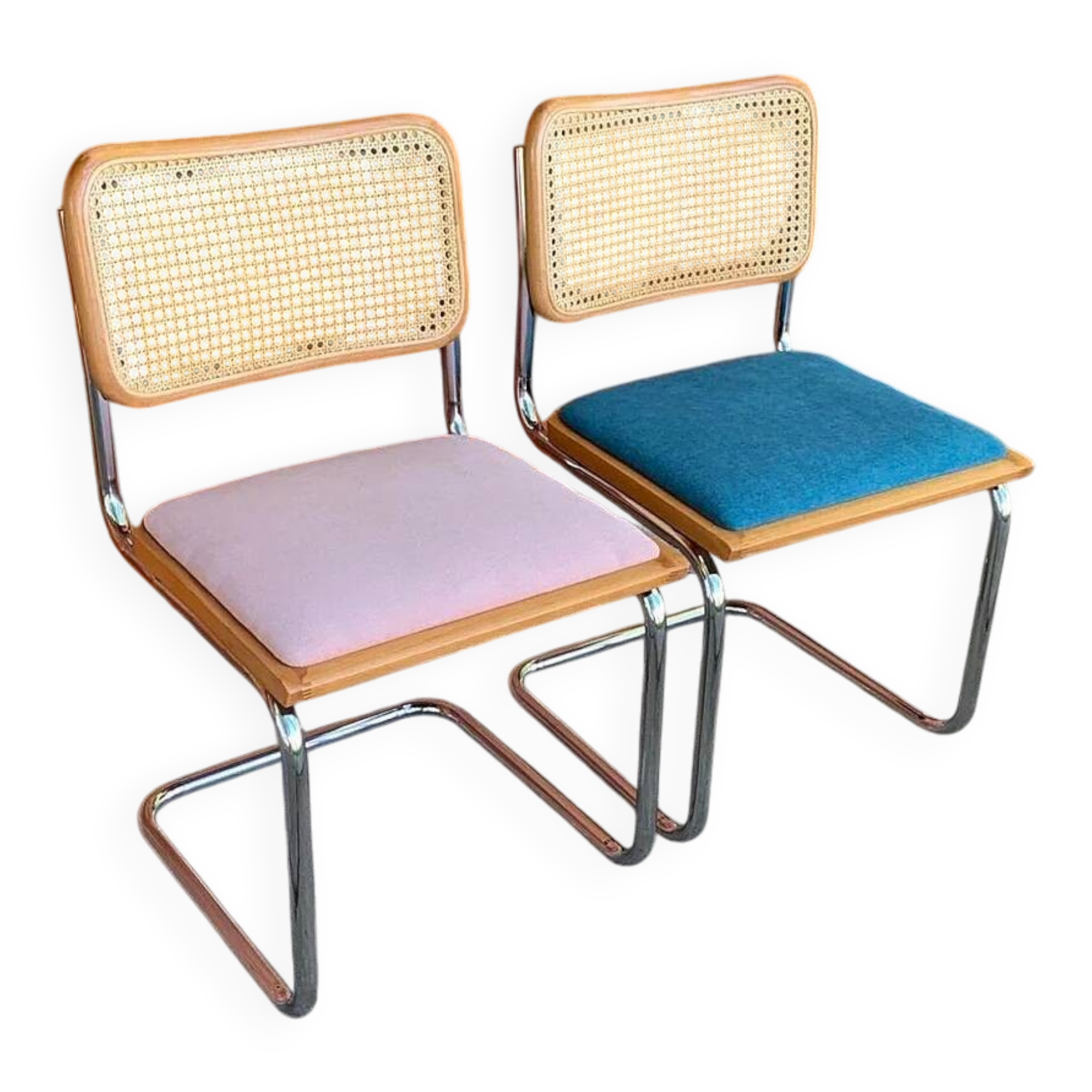 Pair of B32 Cesca chairs by Marcel Breuer, 1970s