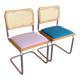Pair of B32 Cesca chairs by Marcel Breuer, 1970s