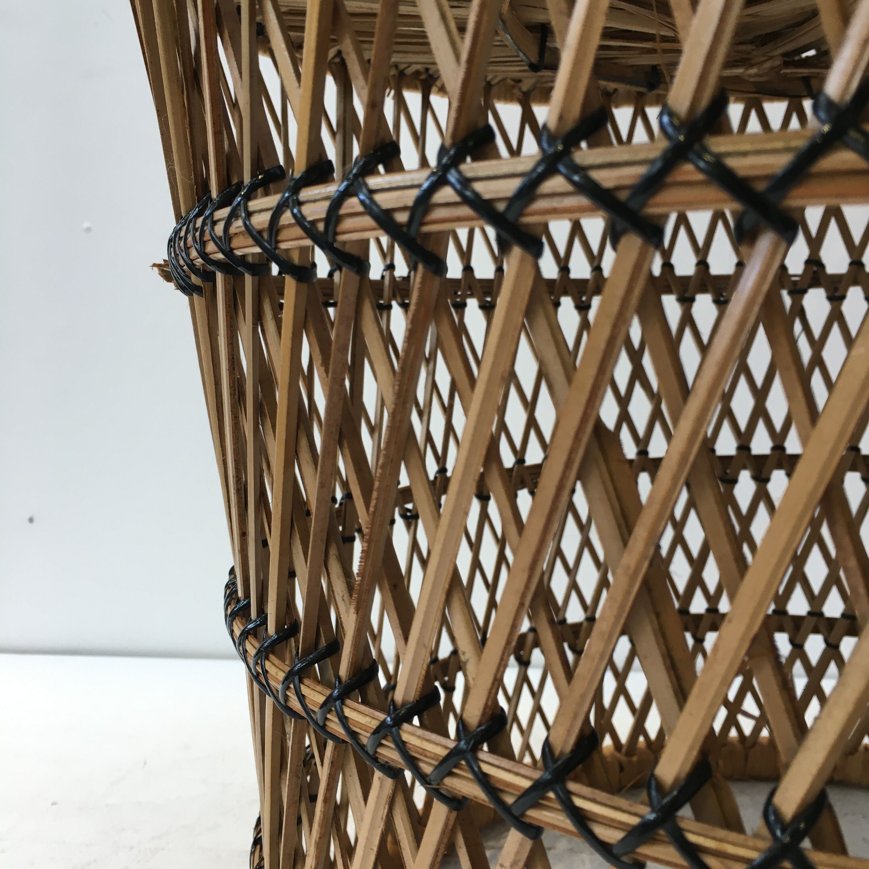 Emmanuelle armchair in rattan and braided buri