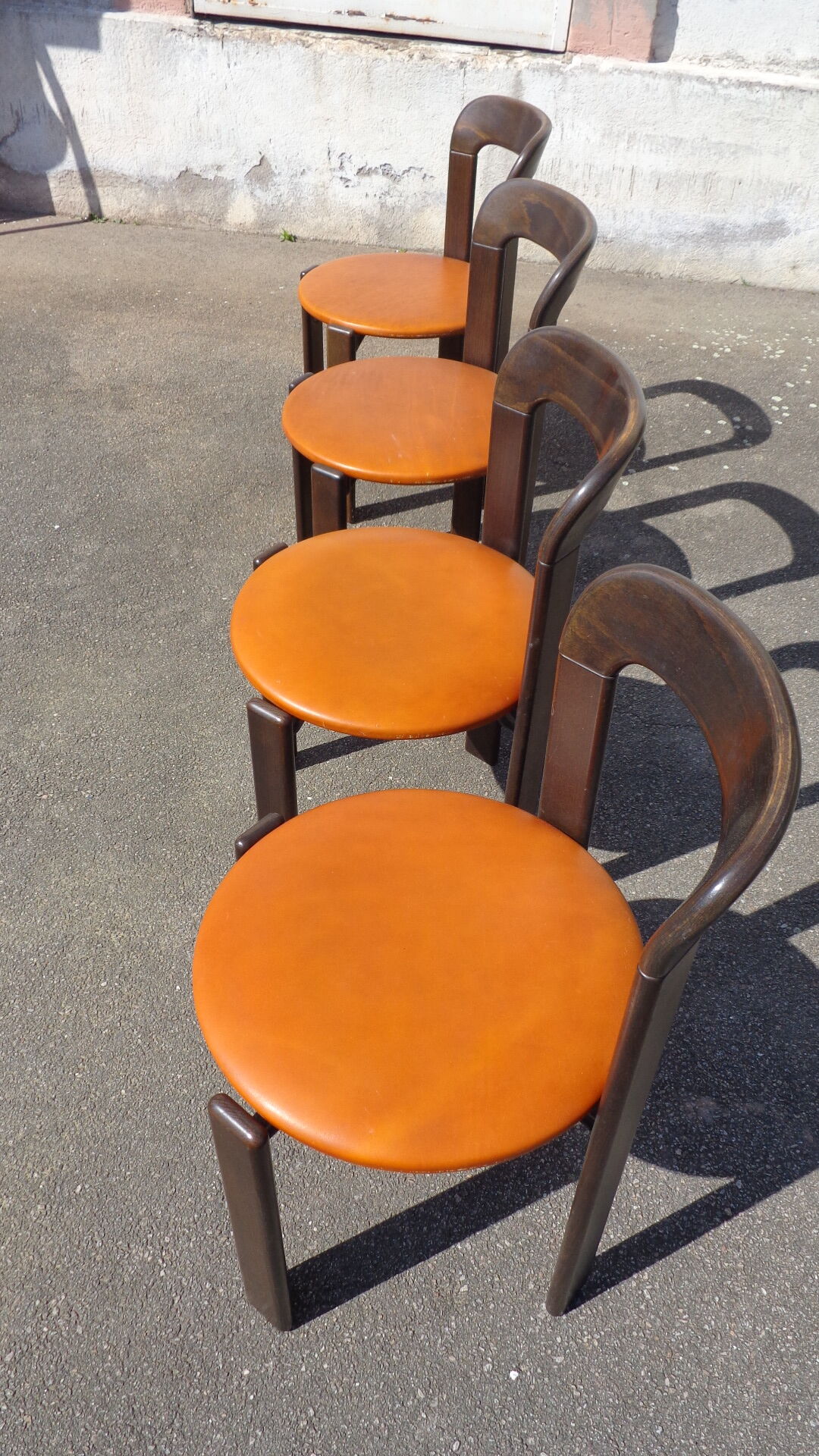 Set of 4 Bruno Rey chairs