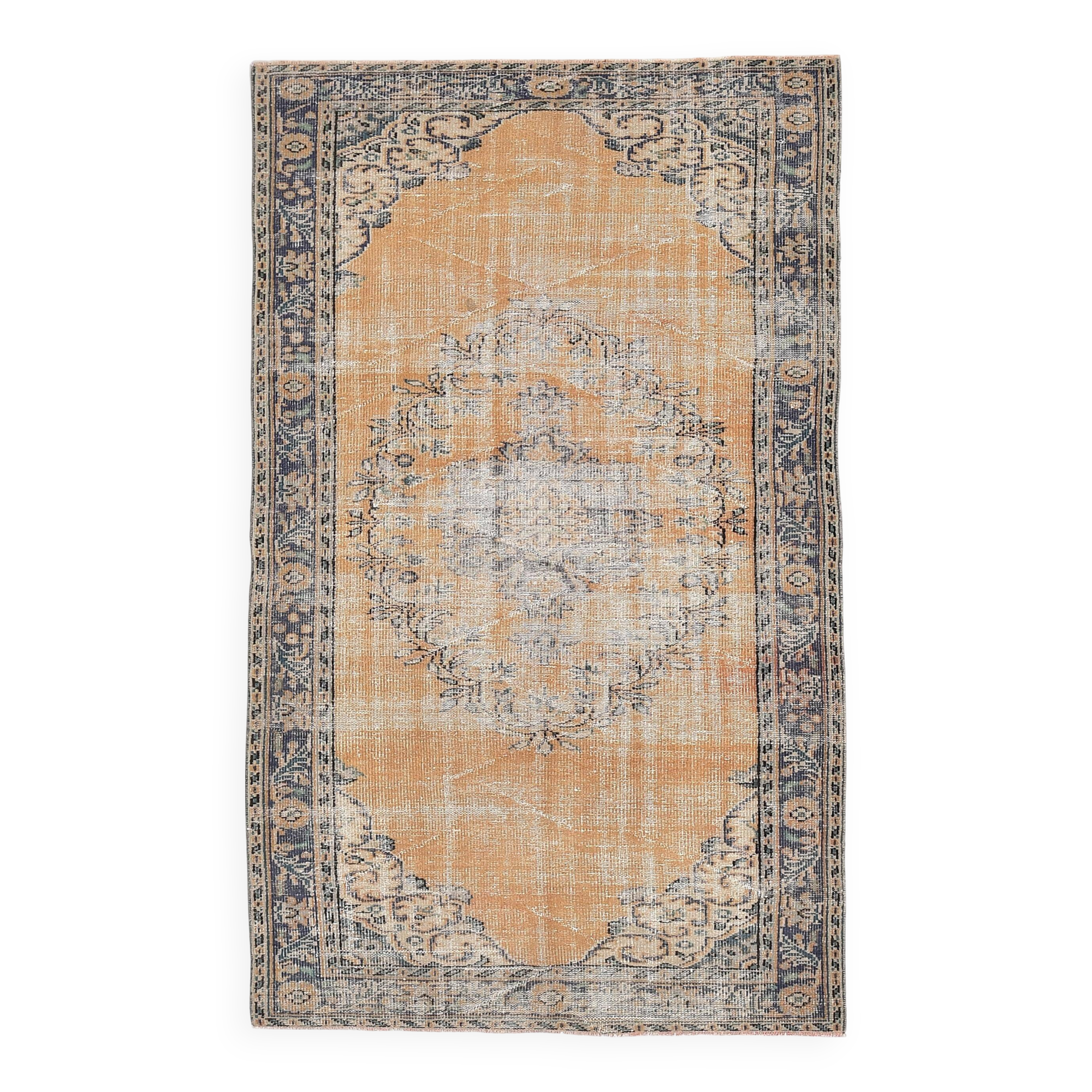 57s Orange Classic Vintage Rug 158x260Cm
