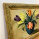Oil painting of tulips signed Titus.
