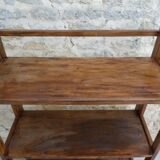 Wooden bookseller's shelf, folding