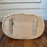 Panier en osier années 70