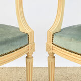 Pair of Louis XVI style armchairs