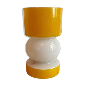 Vintage Lamp • Two-Tone Glass • Space Age • 1980