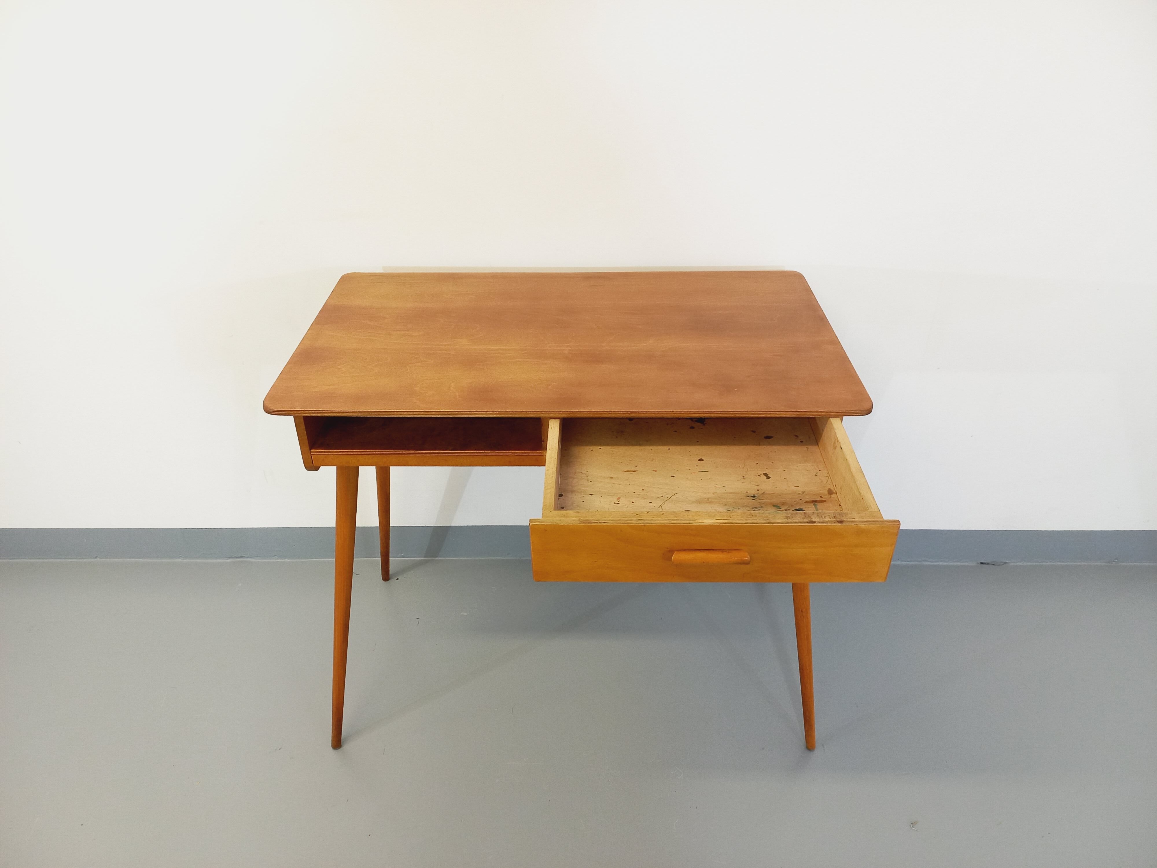 Vintage Baumann wooden desk from the 50s
