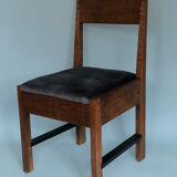 Oak Art Deco Chair L.O.V. Oosterbeek 1920s. Set Of 2