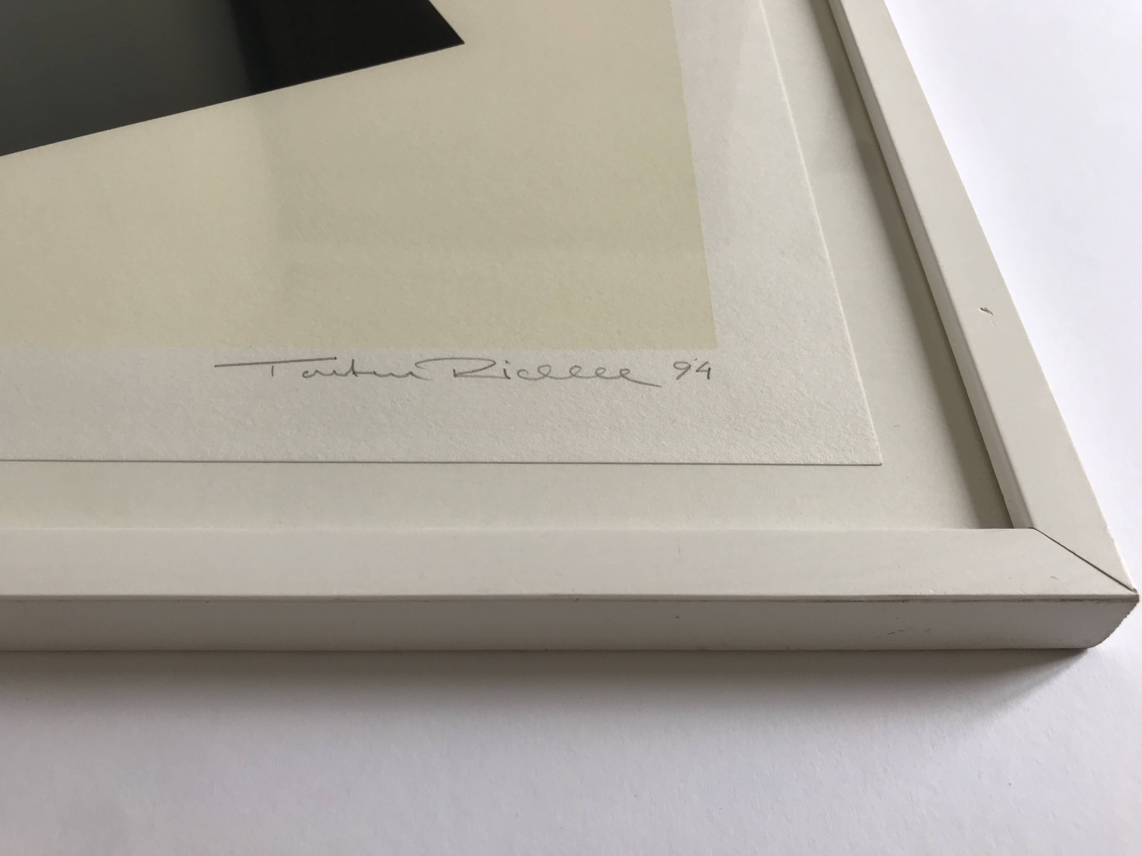 20th Century School, Black square on white background, 1994. Original signed print