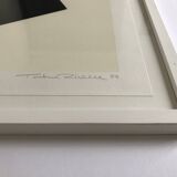 20th Century School, Black square on white background, 1994. Original signed print