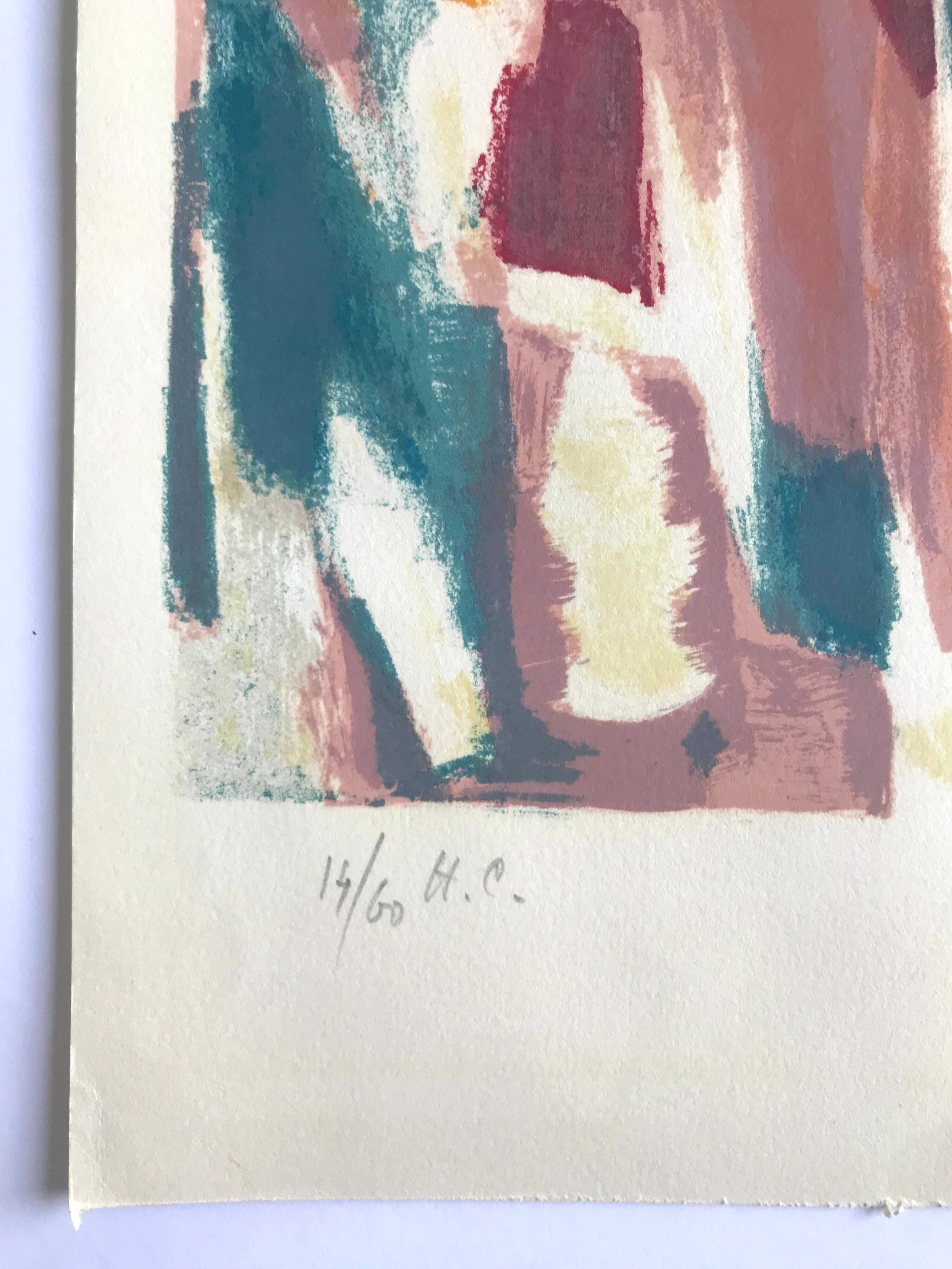 Share jean bazaine, the seasons, 1965. original lithograph signed at