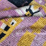 Large new purple Boujad Berber rug 165x270 cm
