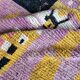 Large new purple Boujad Berber rug 165x270 cm