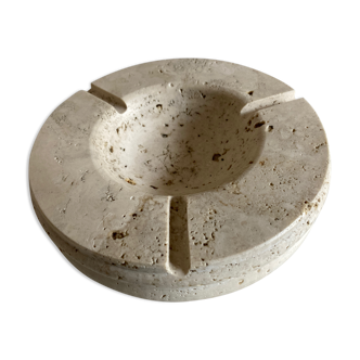 Travertine ashtray XXXL Italian neoclassical work 1970