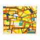 Abstract Cubist Table - Oil on Canvas Signed B. Géral