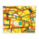 Abstract Cubist Table - Oil on Canvas Signed B. Géral