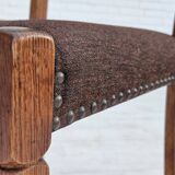 1970s, set 6 pcs of Danish dinning chairs, original good condition, oak wood.