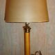 Lampe de table en bois et laiton