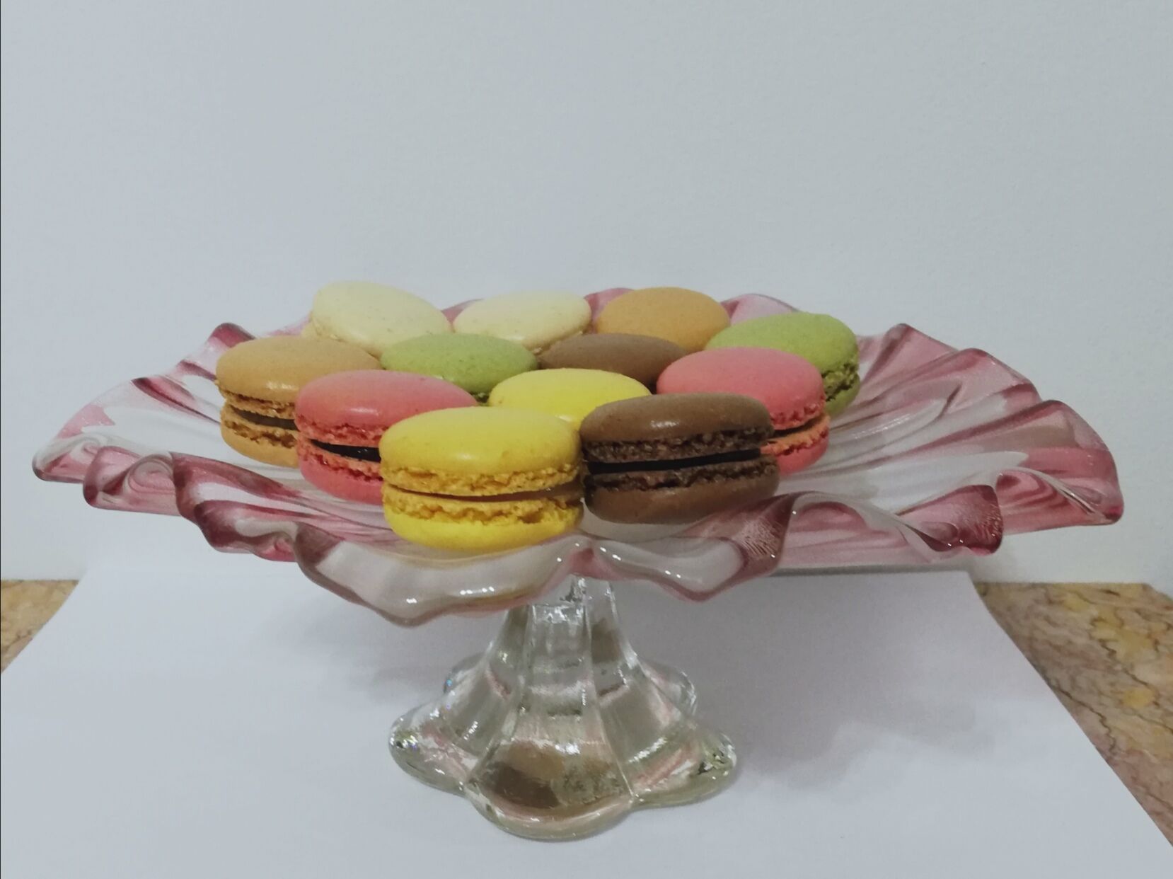 Mikasa frosty crystal standing dessert dish
