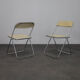 Paire de chaises pliantes Plia par Giancarlo Piretti pour Castelli, années 1970.