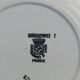 Digoin Sarreguemines earthenware dessert plate January diam 18 cm
