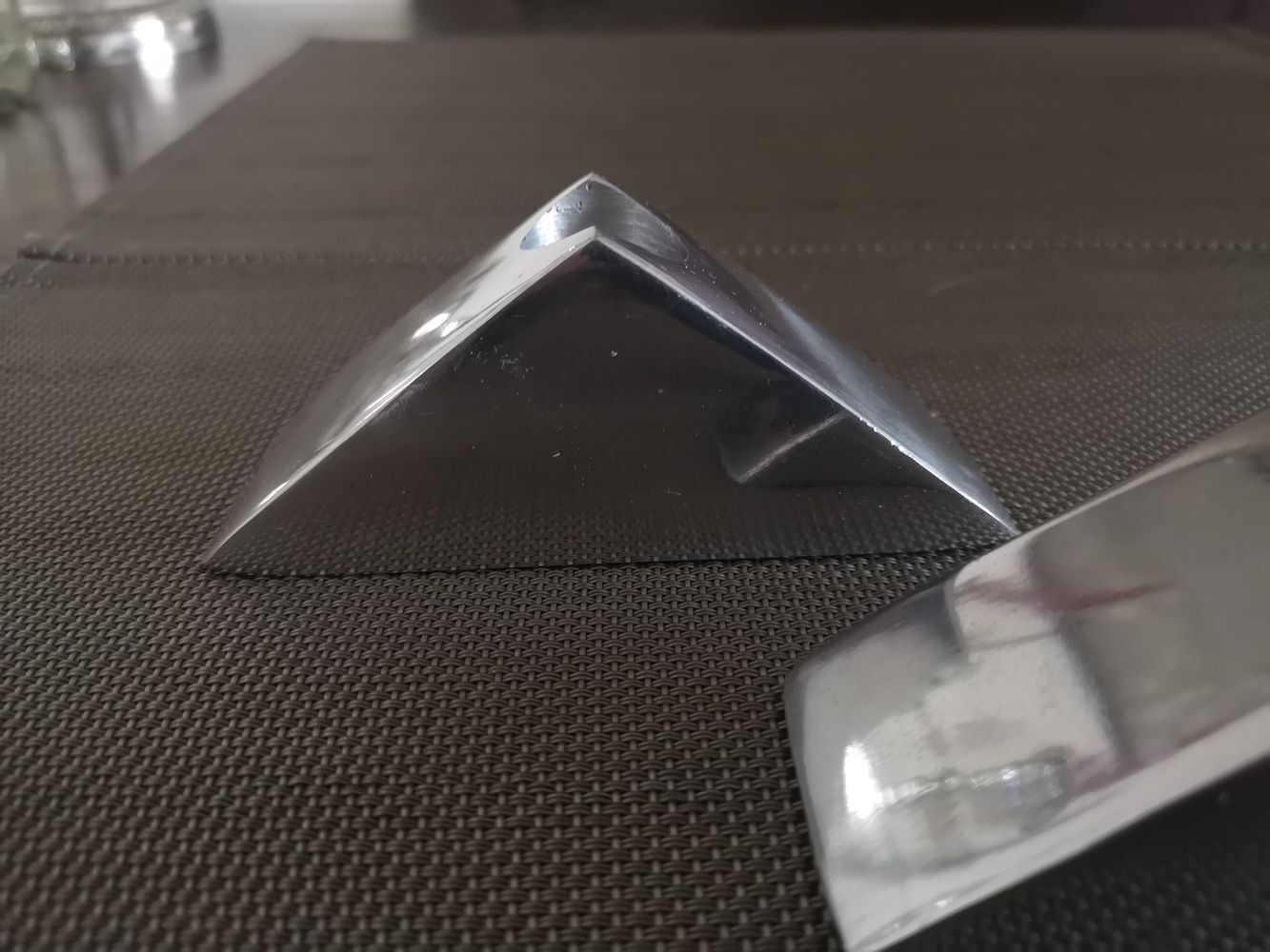 Trio of Scandinavian chrome candle holders - 1970s/80s