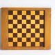 Antique wooden checkers and chess board, 1920s