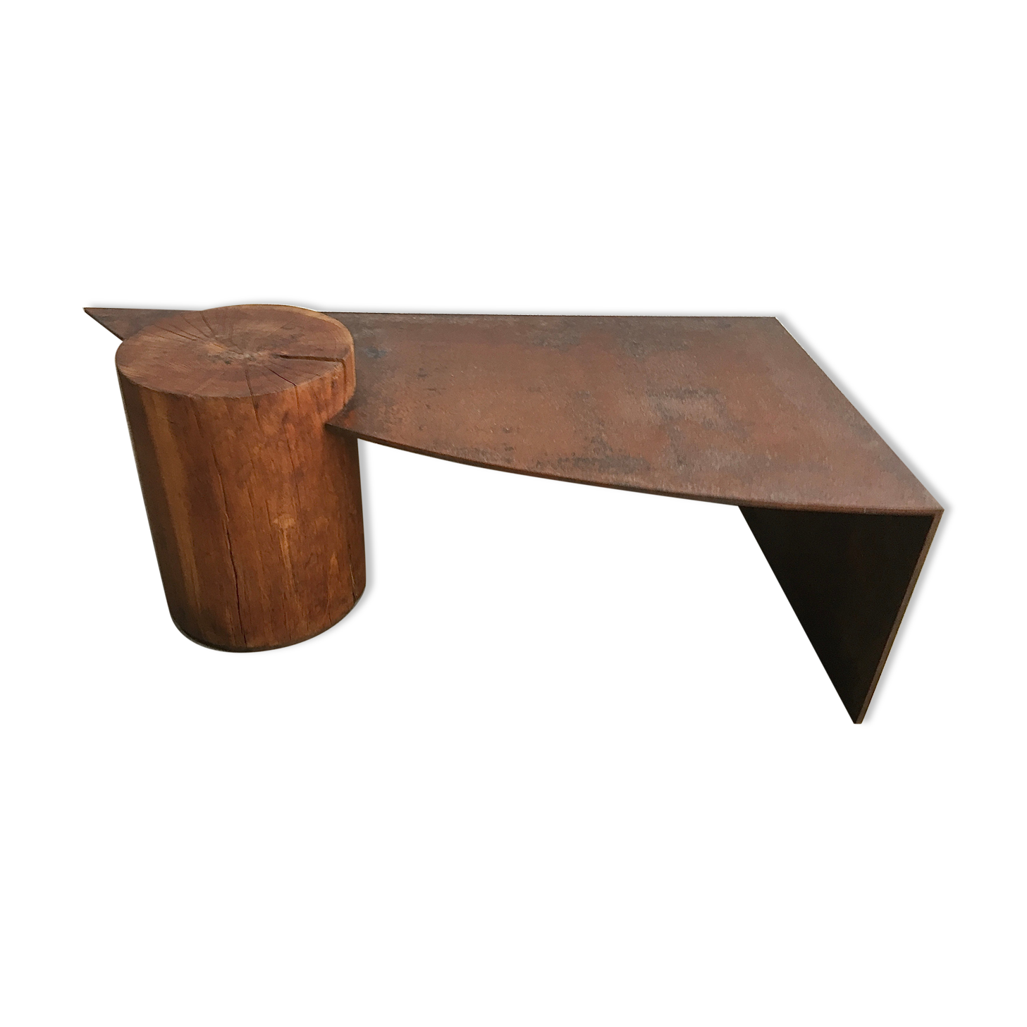 Corten steel coffee table