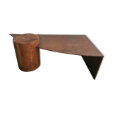 Corten steel coffee table