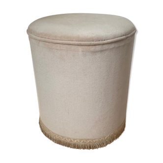 Velvet pouf