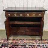 Buffet Empire début XIXème en acajou et dessus marbre noir