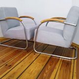 Paire de fauteuils de Mücke Melder, modèle FN 21, Vintage, 1930